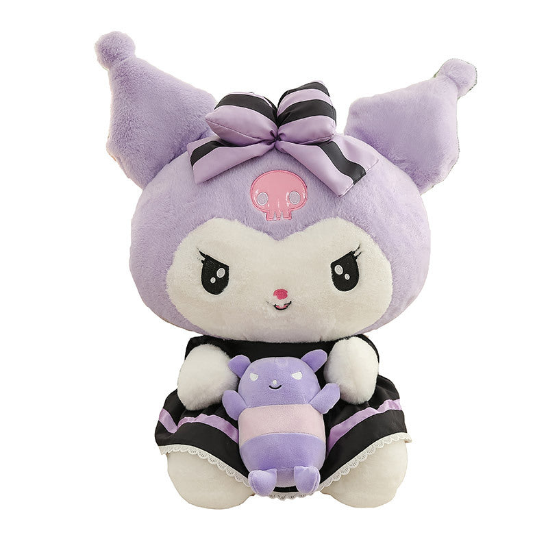 Coloers Adorable Purple Monster Kurohmi Hugging Little Witch Plush Toy