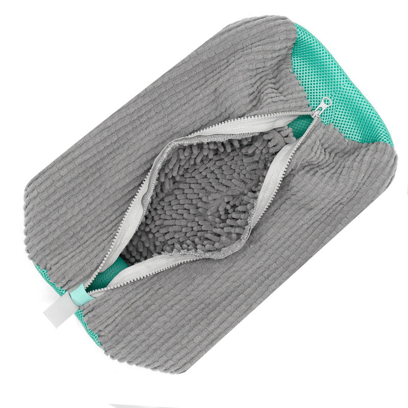 Reusable Mesh Shoe Washing Bag - Adjustable Laundry Bag for 360° Cleaning of All Shoes