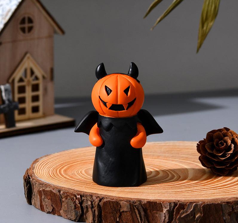 Halloween Pumpkin Ghost Plush Doll - Cute Holiday Decoration Toy