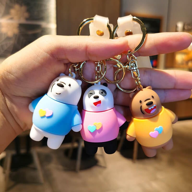 Coloers Bare Bears Collection 4.0 3D Key Charm