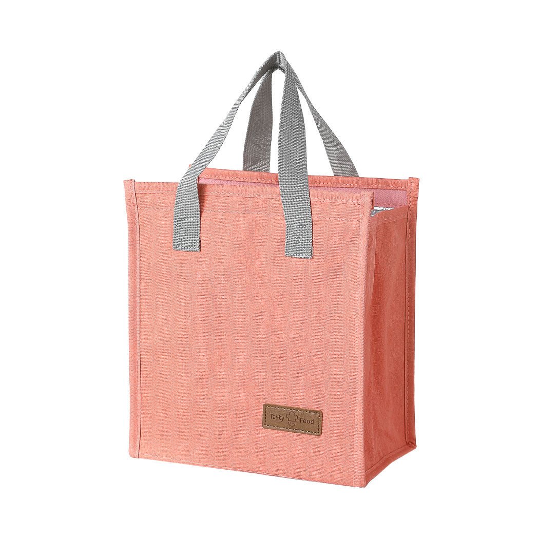 Miniso Solid Color Lunch Bag(Salmon Pink)